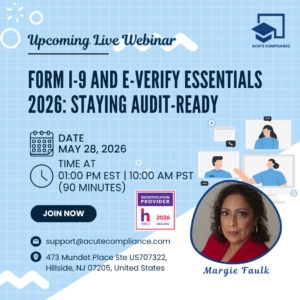 Form I-9 and E-Verify Essentials 2026: Staying Audit-Ready