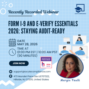 Form I-9 and E-Verify Essentials 2026: Staying Audit-Ready