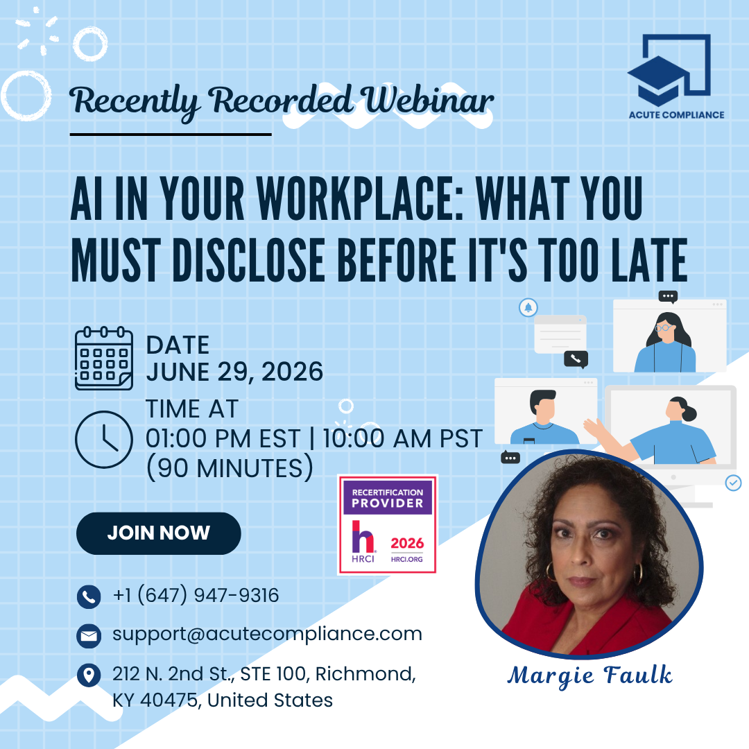 AI in Your Workplace: What You Must Disclose Before It's Too Late