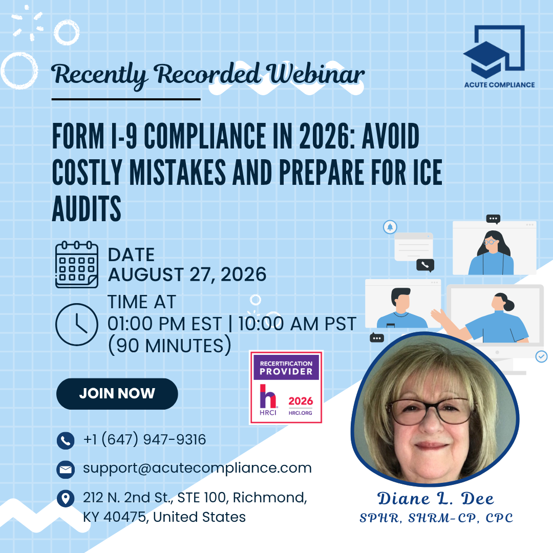 Form I-9 Compliance in 2026: Avoid Costly Mistakes and Prepare for ICE Audits